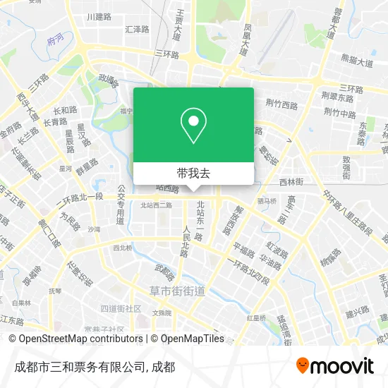 成都市三和票务有限公司地图