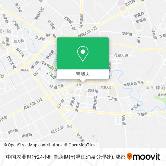 中国农业银行24小时自助银行(温江涌泉分理处)地图