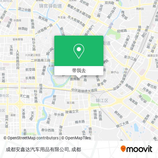 成都安鑫达汽车用品有限公司地图