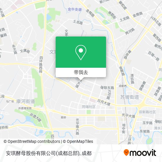 安琪酵母股份有限公司(成都总部)地图
