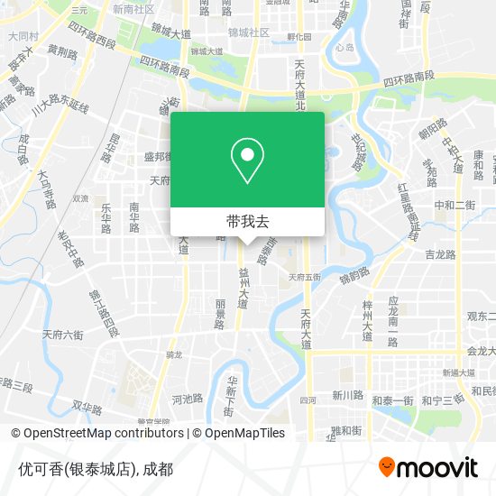 优可香(银泰城店)地图