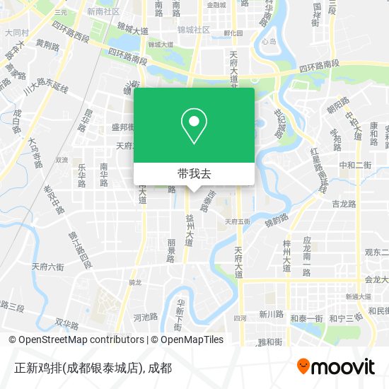 正新鸡排(成都银泰城店)地图