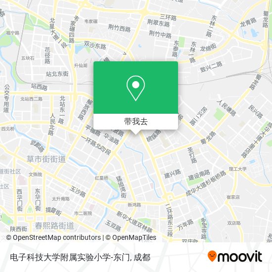电子科技大学附属实验小学-东门地图