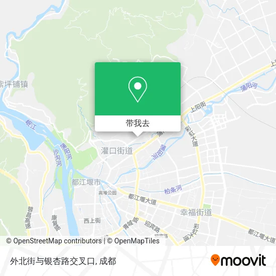 外北街与银杏路交叉口地图