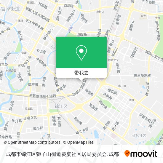 成都市锦江区狮子山街道菱窠社区居民委员会地图