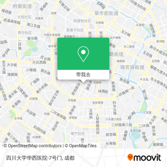 四川大学华西医院-7号门地图