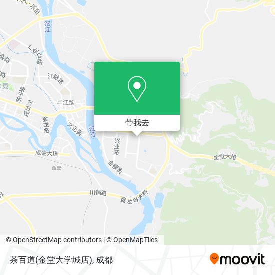 茶百道(金堂大学城店)地图