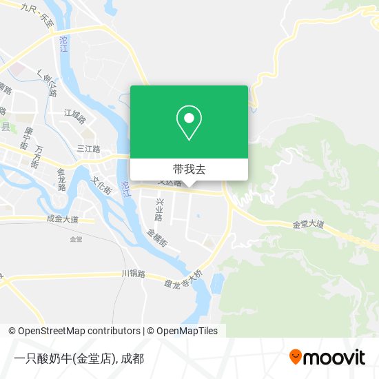 一只酸奶牛(金堂店)地图
