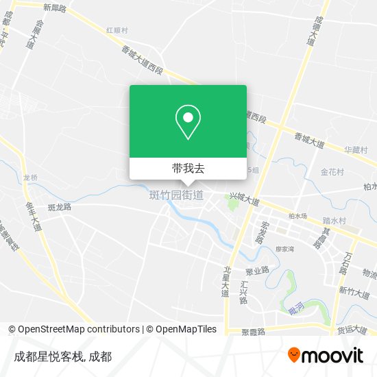 成都星悦客栈地图