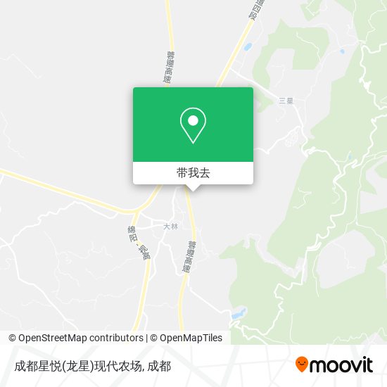 成都星悦(龙星)现代农场地图