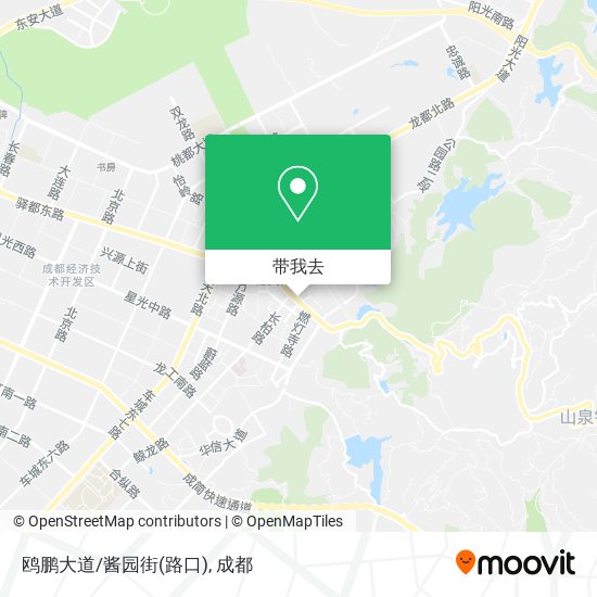 鸥鹏大道/酱园街(路口)地图