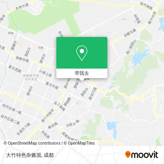 大竹特色杂酱面地图