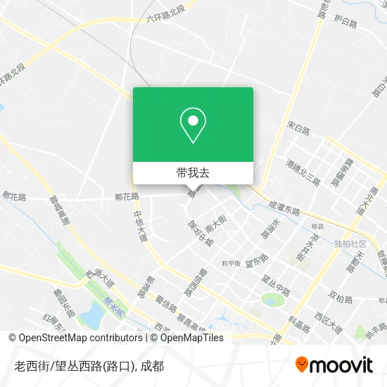 老西街/望丛西路(路口)地图