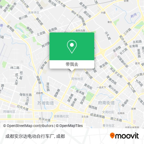 成都安尔达电动自行车厂地图
