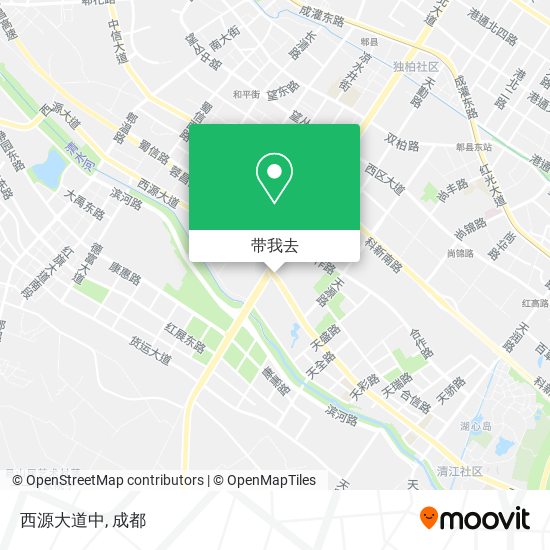 西源大道中地图