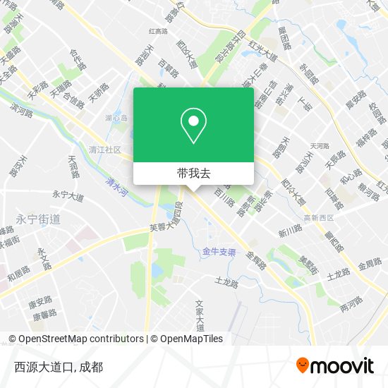 西源大道口地图
