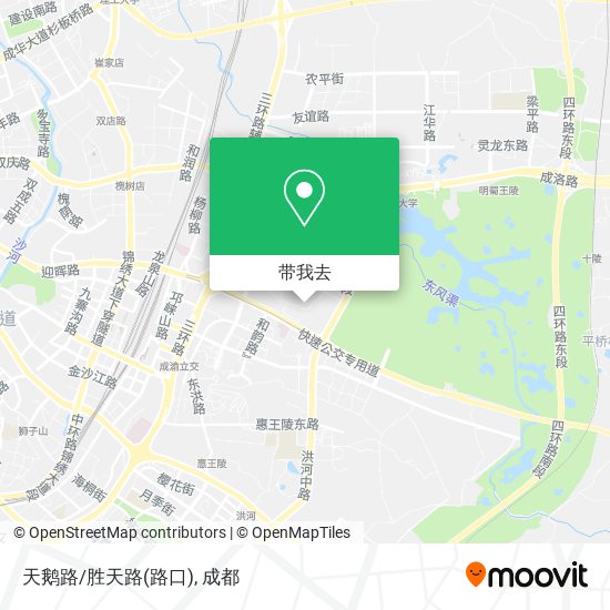 天鹅路/胜天路(路口)地图