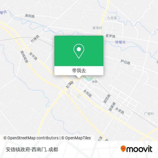 安德镇政府-西南门地图