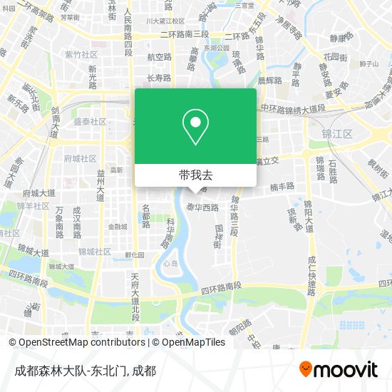 成都森林大队-东北门地图