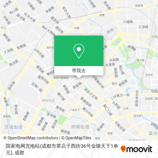 国家电网充电站(成都市茶店子西街36号金璐天下1单元)地图