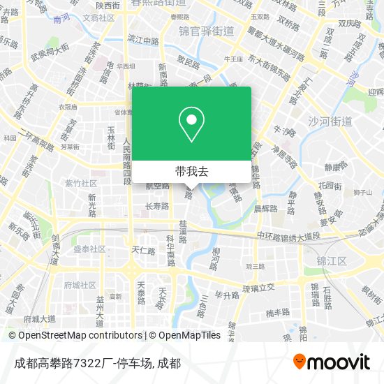 成都高攀路7322厂-停车场地图
