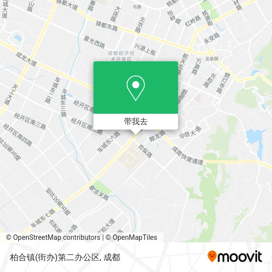 柏合镇(街办)第二办公区地图