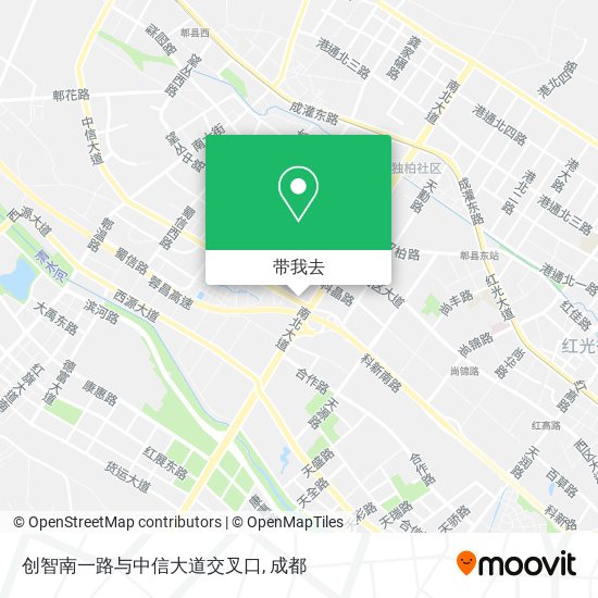 创智南一路与中信大道交叉口地图
