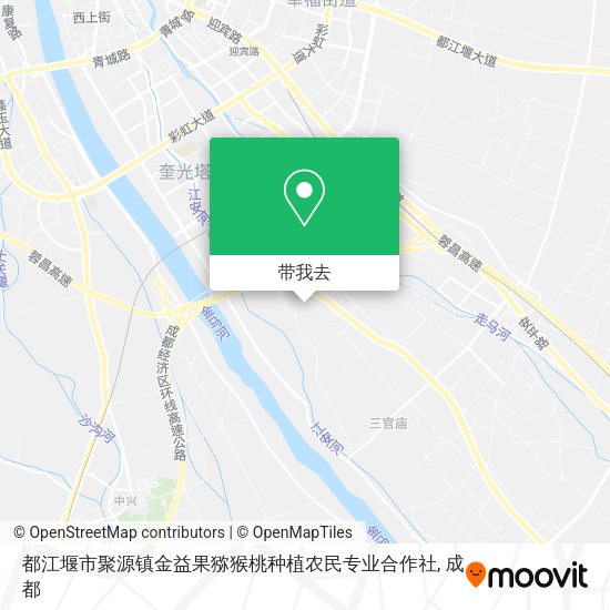 都江堰市聚源镇金益果猕猴桃种植农民专业合作社地图