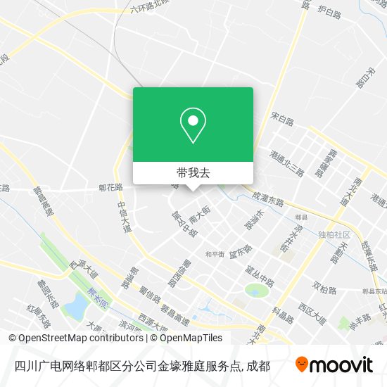 四川广电网络郫都区分公司金壕雅庭服务点地图