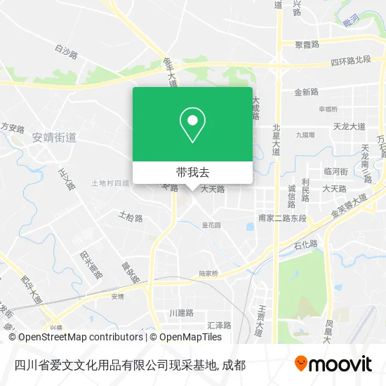 四川省爱文文化用品有限公司现采基地地图