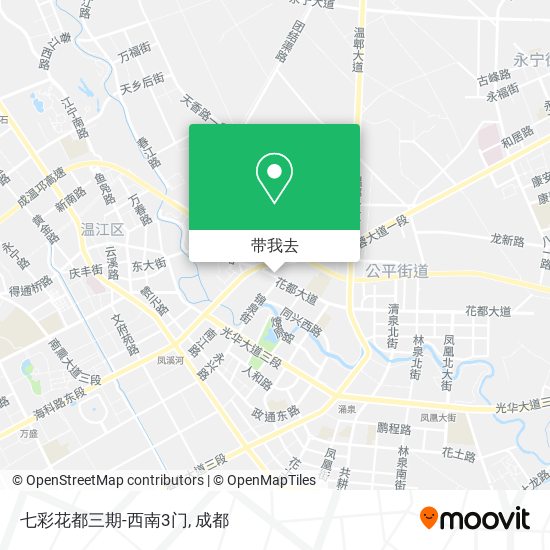 七彩花都三期-西南3门地图