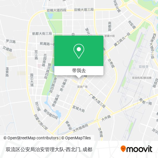 双流区公安局治安管理大队-西北门地图