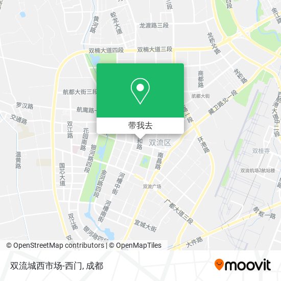 双流城西市场-西门地图