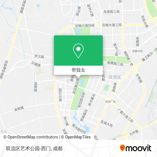 双流区艺术公园-西门地图