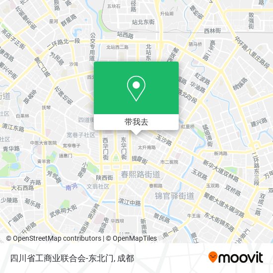 四川省工商业联合会-东北门地图