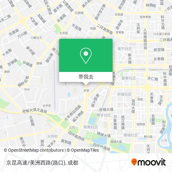 京昆高速/美洲西路(路口)地图
