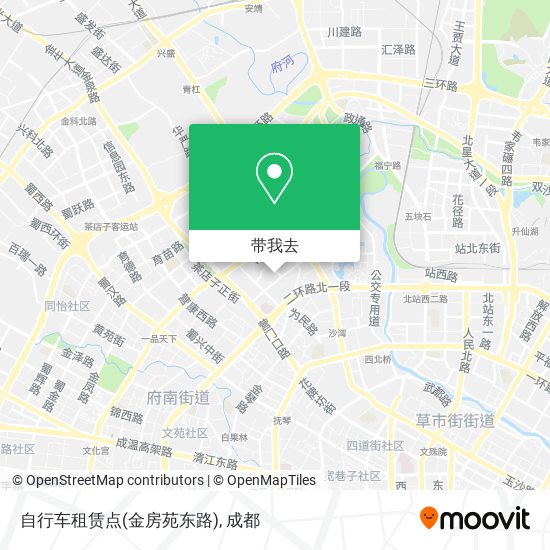 自行车租赁点(金房苑东路)地图