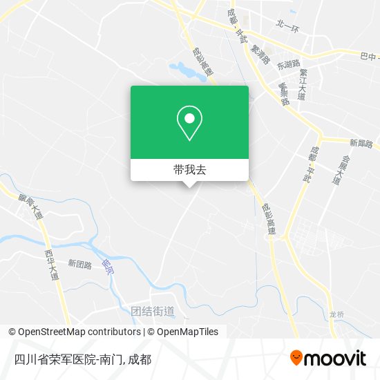 四川省荣军医院-南门地图