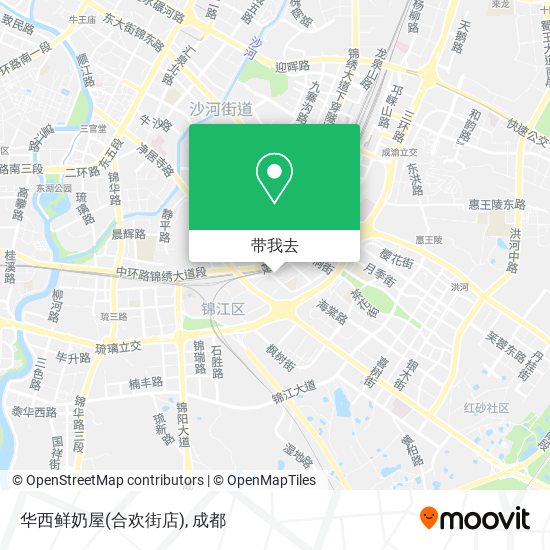 华西鲜奶屋(合欢街店)地图
