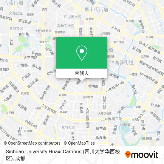Sichuan University Huaxi Campus (四川大学华西校区)地图