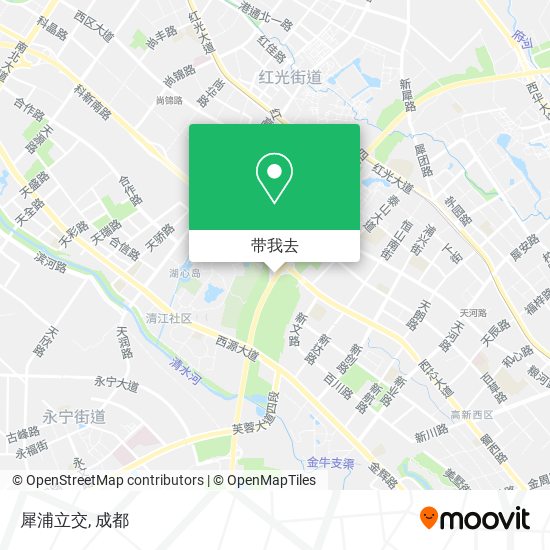 犀浦立交地图