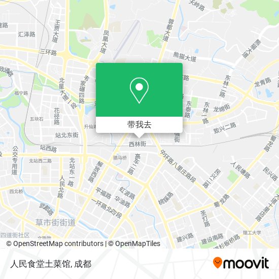 人民食堂土菜馆地图
