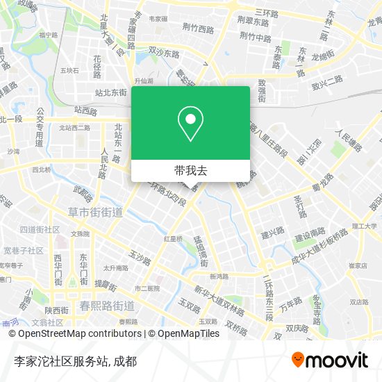 李家沱社区服务站地图