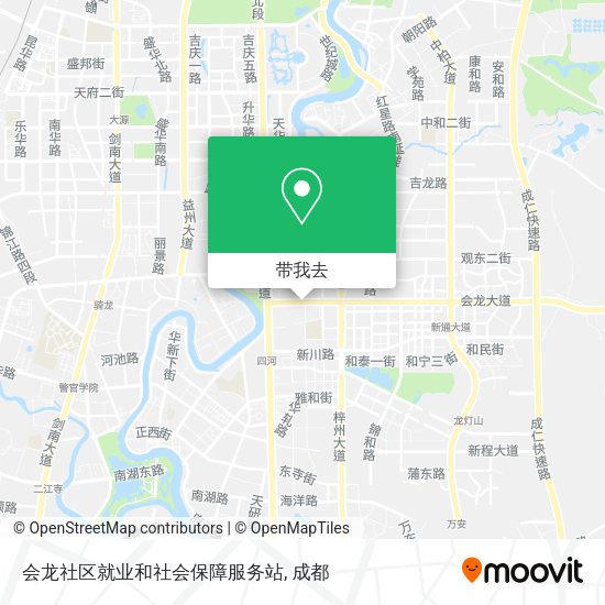 会龙社区就业和社会保障服务站地图