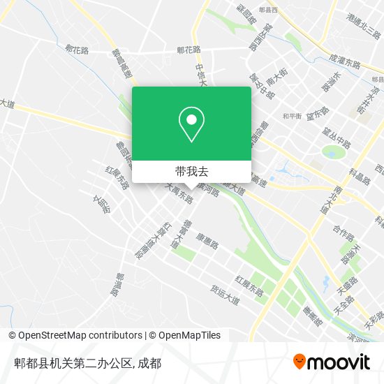 郫都县机关第二办公区地图