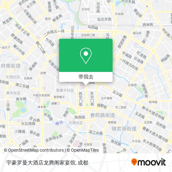宇豪罗曼大酒店龙腾阁家宴馆地图