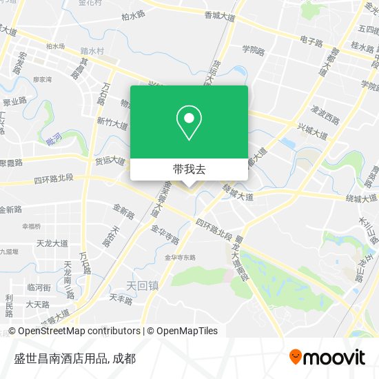 盛世昌南酒店用品地图