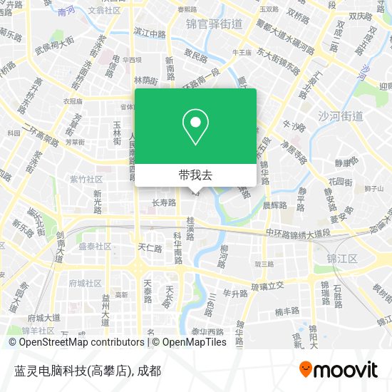 蓝灵电脑科技(高攀店)地图