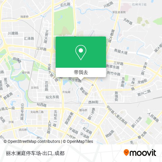 丽水澜庭停车场-出口地图