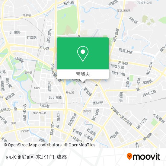 丽水澜庭a区-东北1门地图
